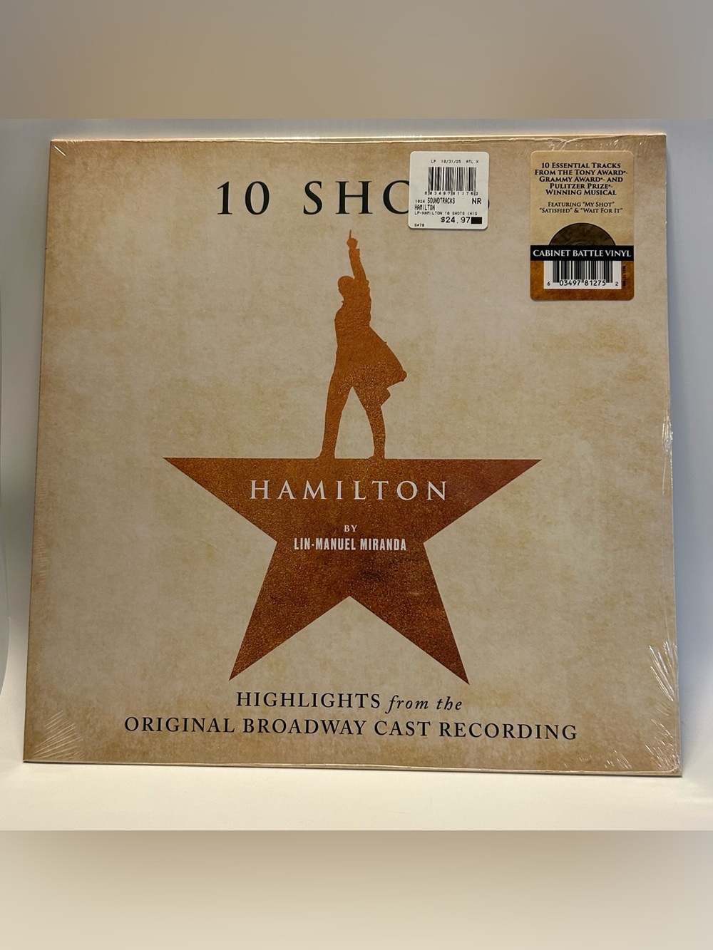 Vinyl Hamilton 10 Shots Original Broadway Soundtrack Cabinet Battle LP SEALED